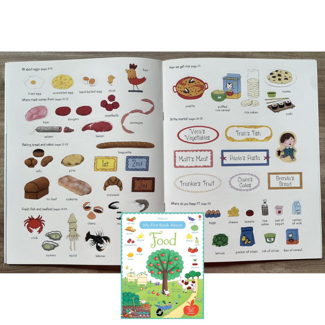 Usborne Sticker Book - My First Book About FOOD