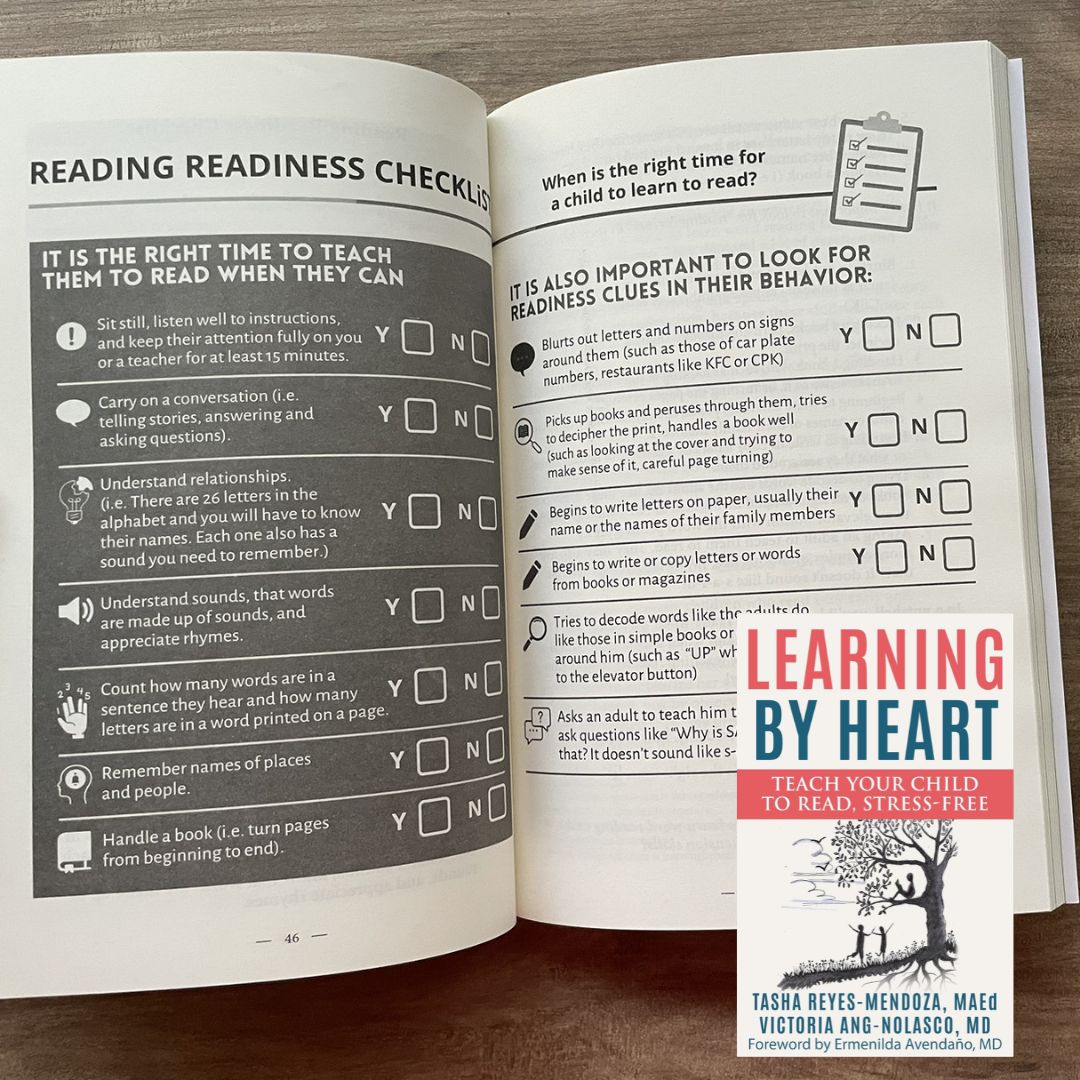 Learning by Heart: Teach Your Child to Read, Stress-Free (SOFTCOVER) (by Tasha Reyes-Mendoza, MAEd and Victoria Ang-Nolasco, MD)