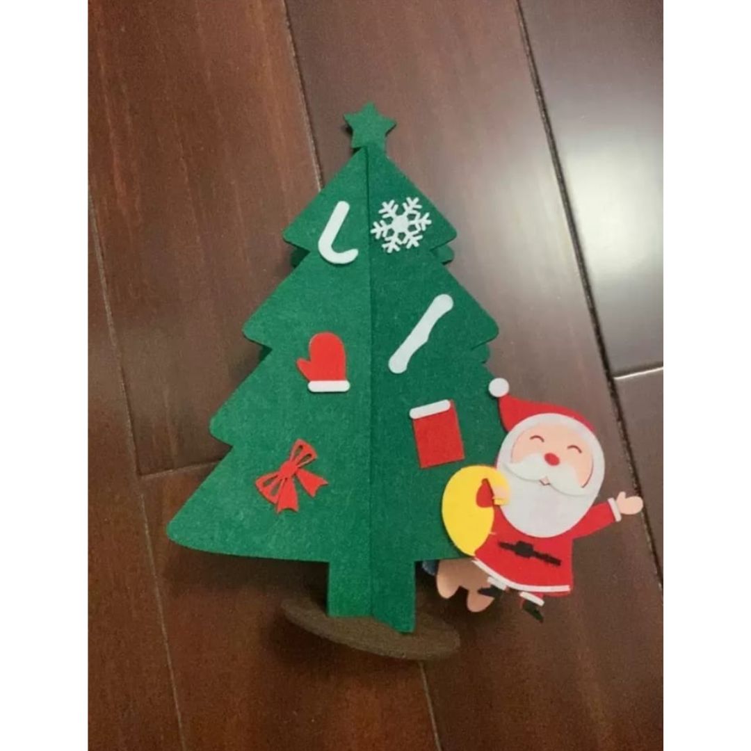 DIY Christmas Tree and Ornaments Nonwoven Foam Artwork