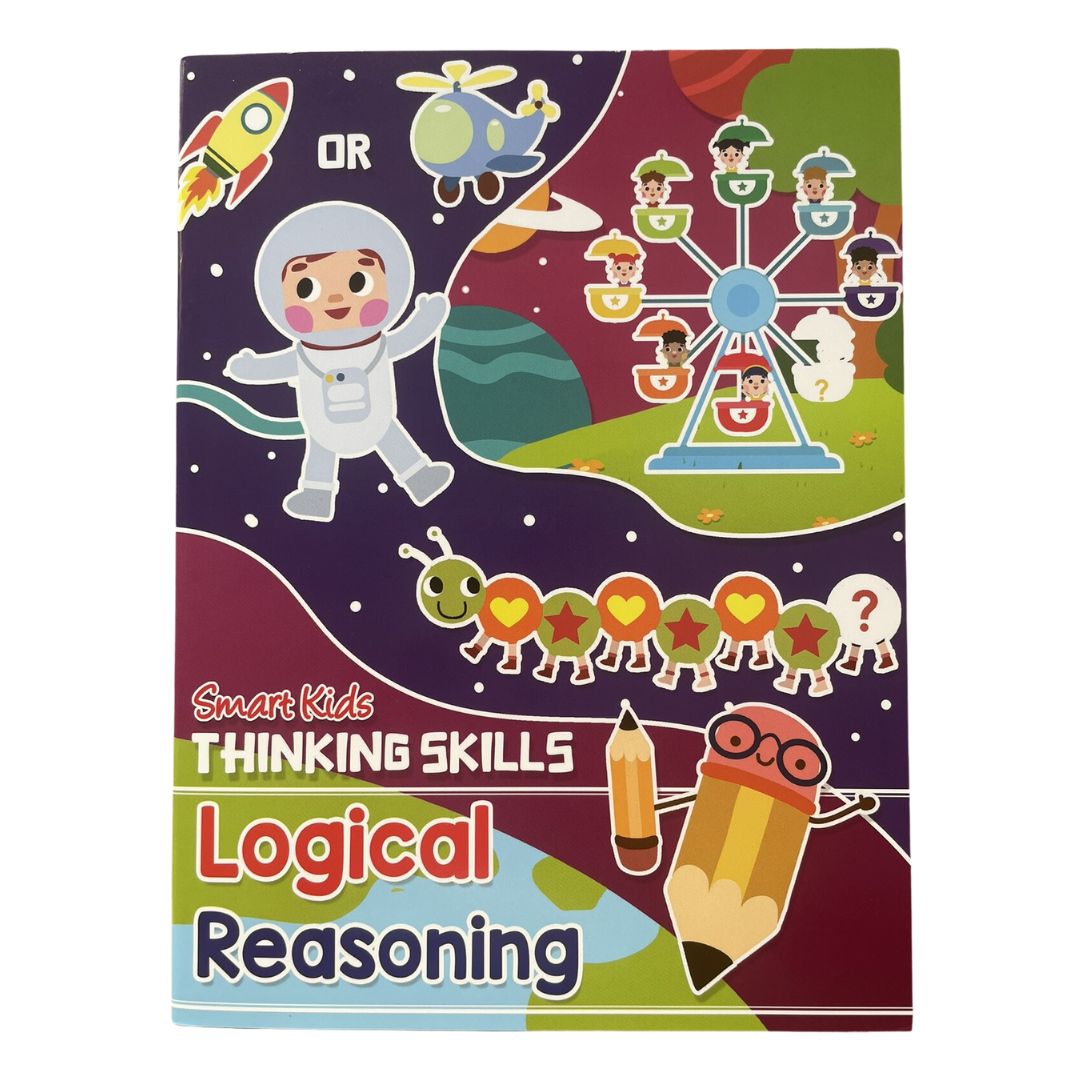 Smart Kids THINKING SKILLS - Cut and Paste / Same and Different / Logical Reasoning / Spatial Reasoning (SINGLES, softcover)