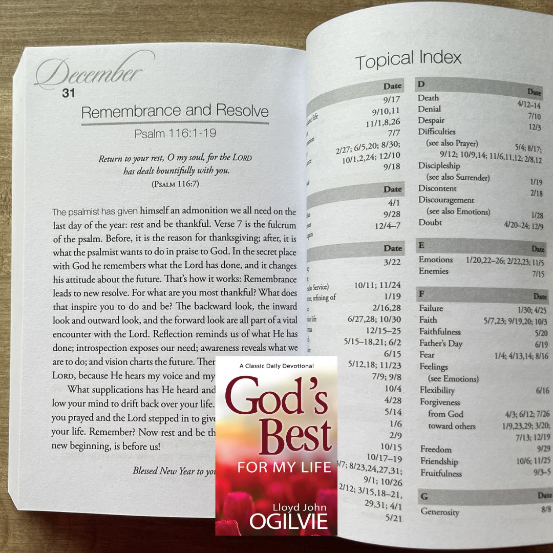 God's Best for My Life (A Classic Daily Devotional) by Lloyd John Ogilvie - brand new Softcover
