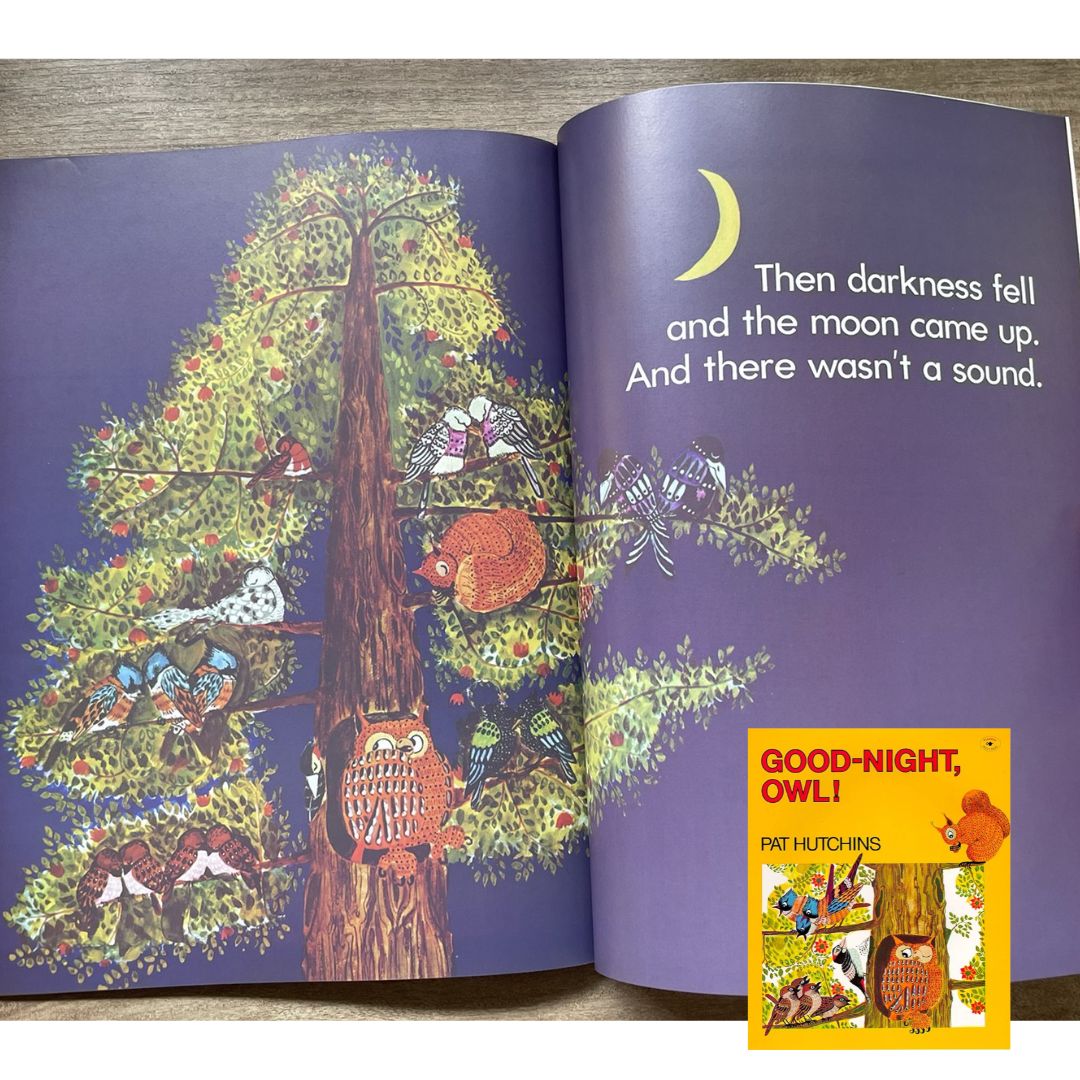 Good Night, Owl! Storybook by Pat Hutchins (brand new softcover, with SLIGHT FOLDS on book cover)