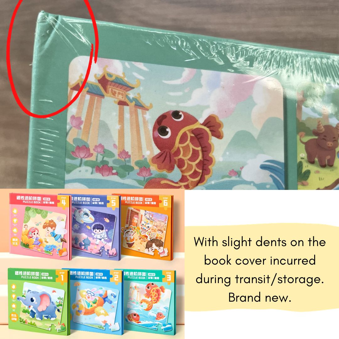Trifold PUZZLE BOOK (singles) hardcover jigsaw puzzles book