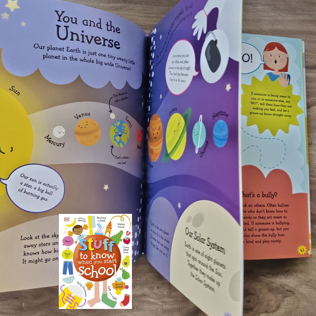 Stuff to Know When You Start School by DK (brand new Hardcover) with SLIGHT DENTS on book cover