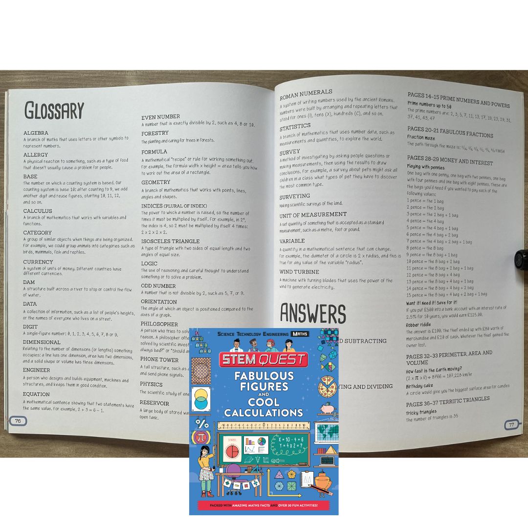 STEM QUEST: Fabulous Figures and Cool Calculations (SINGLES, softcover)