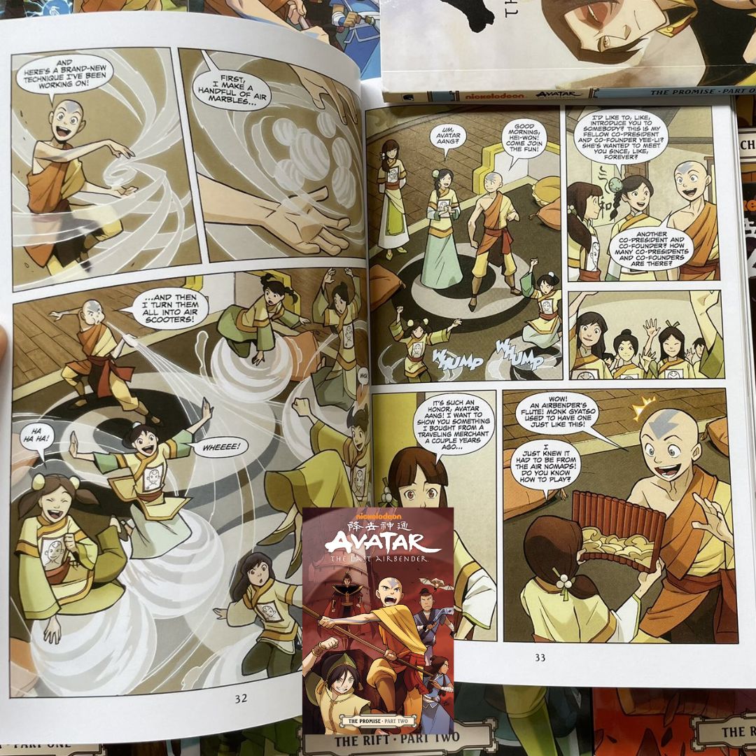 Avatar: The Last Airbender (SET 2) - The Promise / The Search / The Rift (9 books - NO BOX - softcover)
