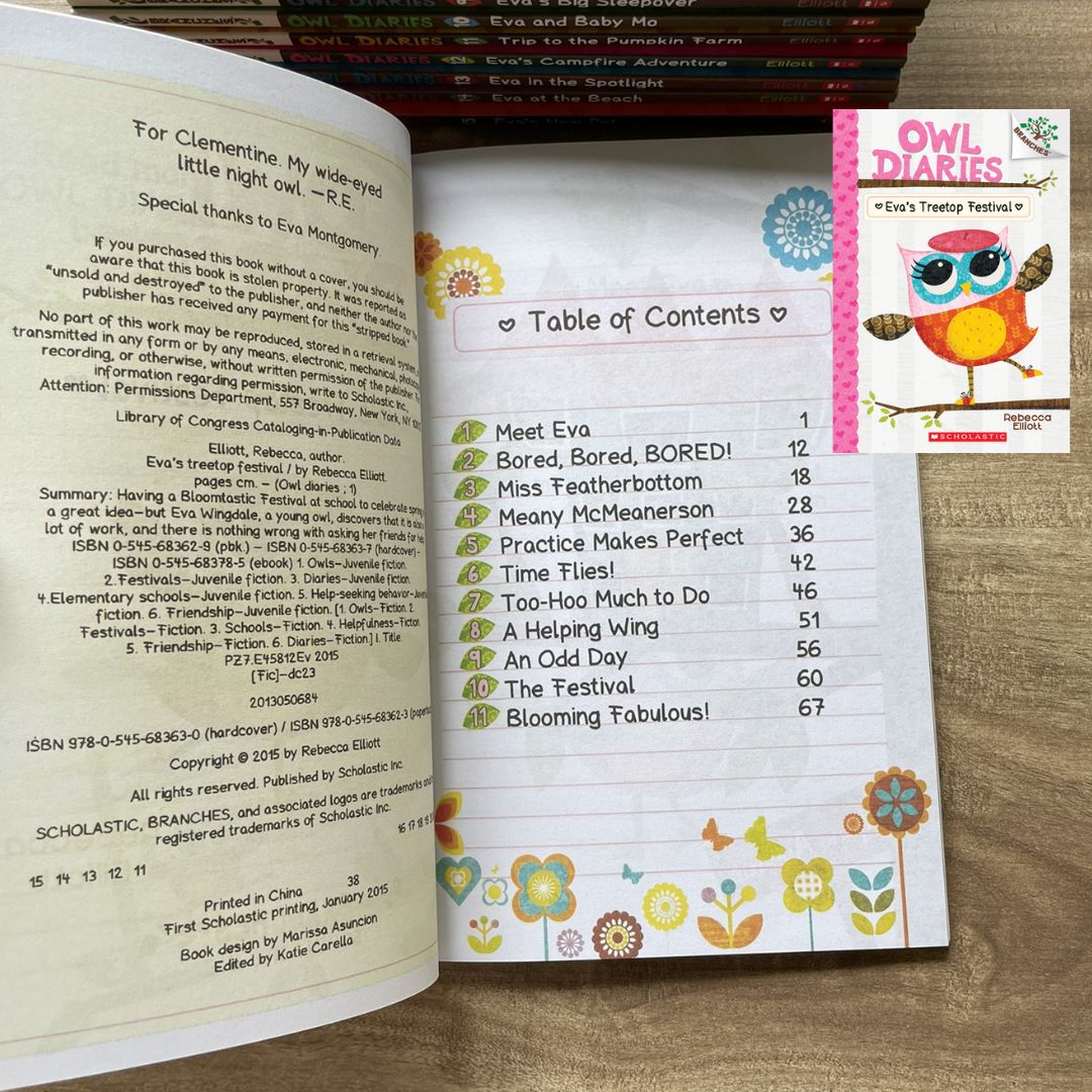 Owl Diaries #1-19 Collection (Pack of 19 books, brand new softcover, no box)