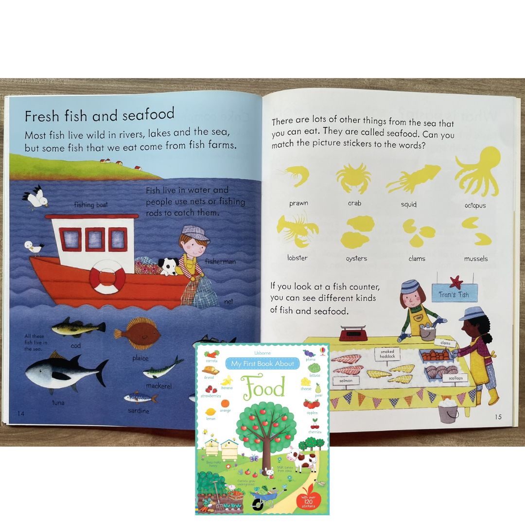 Usborne Sticker Book - My First Book About FOOD