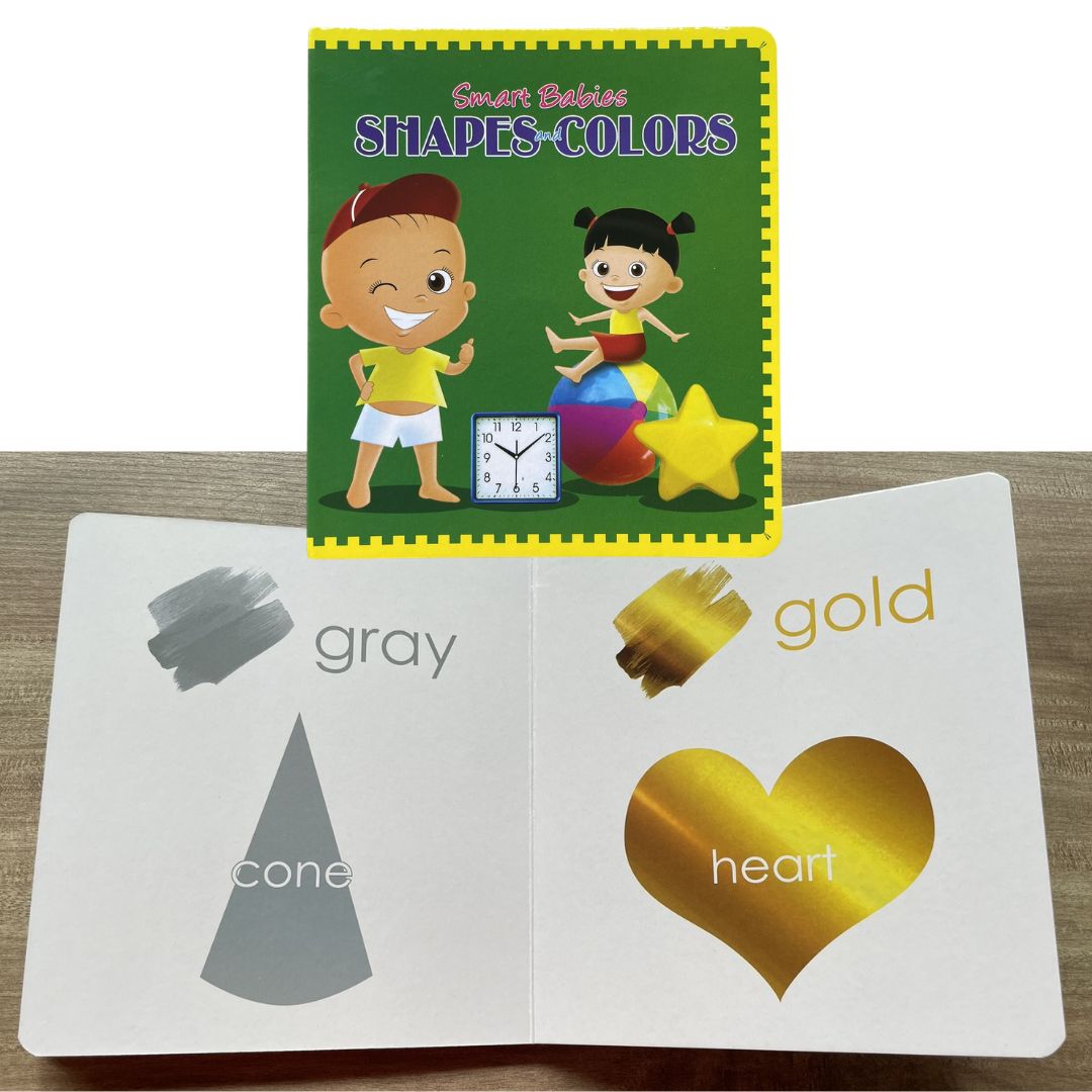 Smart Babies Board Book (ABC / Animals / Numbers / Shapes and Colors) (4 books) no box