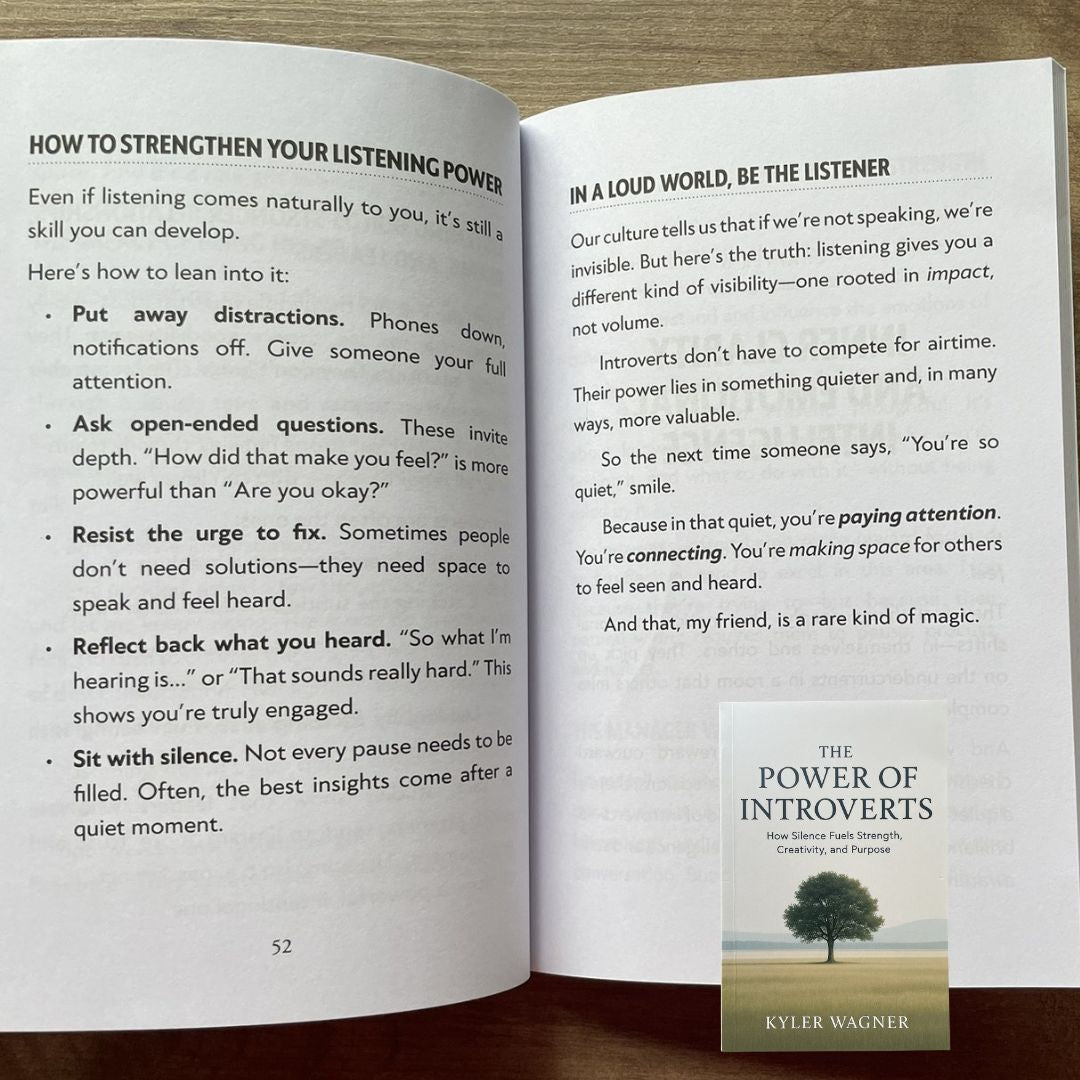The Power of Introverts: How Silence Fuels Strength, Creativity, and Purpose (by Kyler Wagner) brand new Softcover