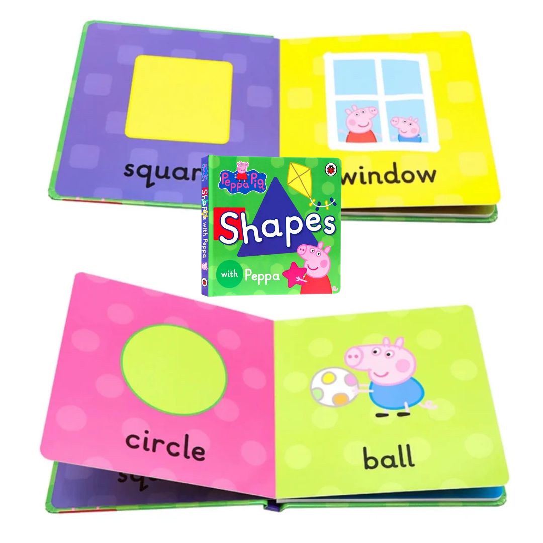 PEPPA PIG: LEARN WITH PEPPA Box Of Books (4 books) Boxset (BOX with SLIGHT DENTS, books no damage)