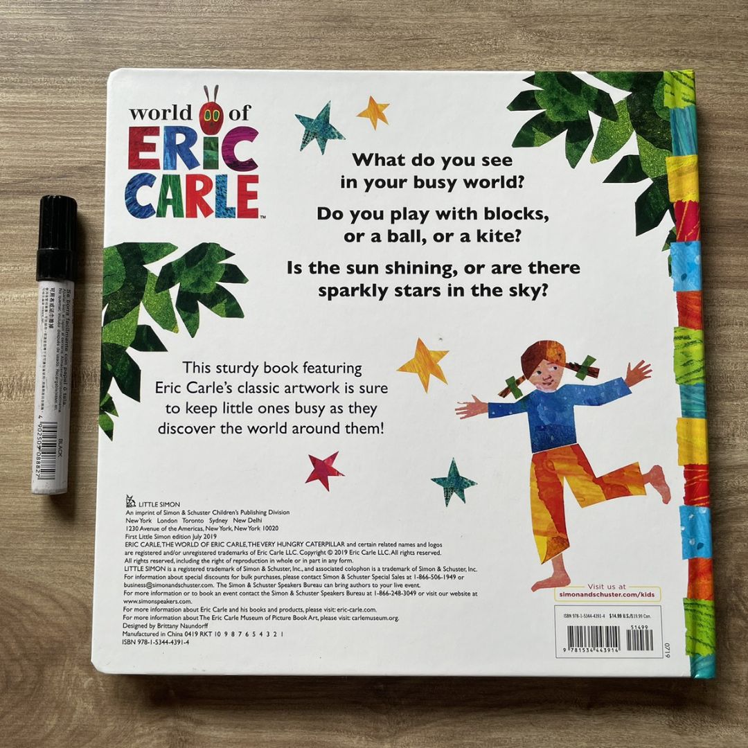 Eric Carle - My First Busy World (The World of Eric Carle) brand new Board Book - with SLIGHT DENTS on book cover