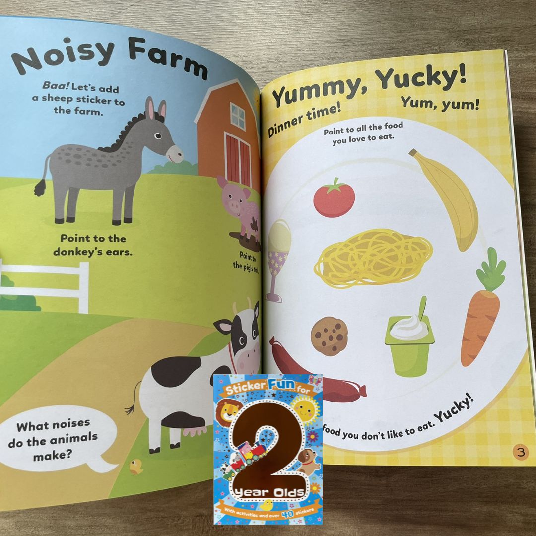 Sticker Fun for 2 to 5 Year Olds (SINGLES, brand new softcover, activity and stickers book)