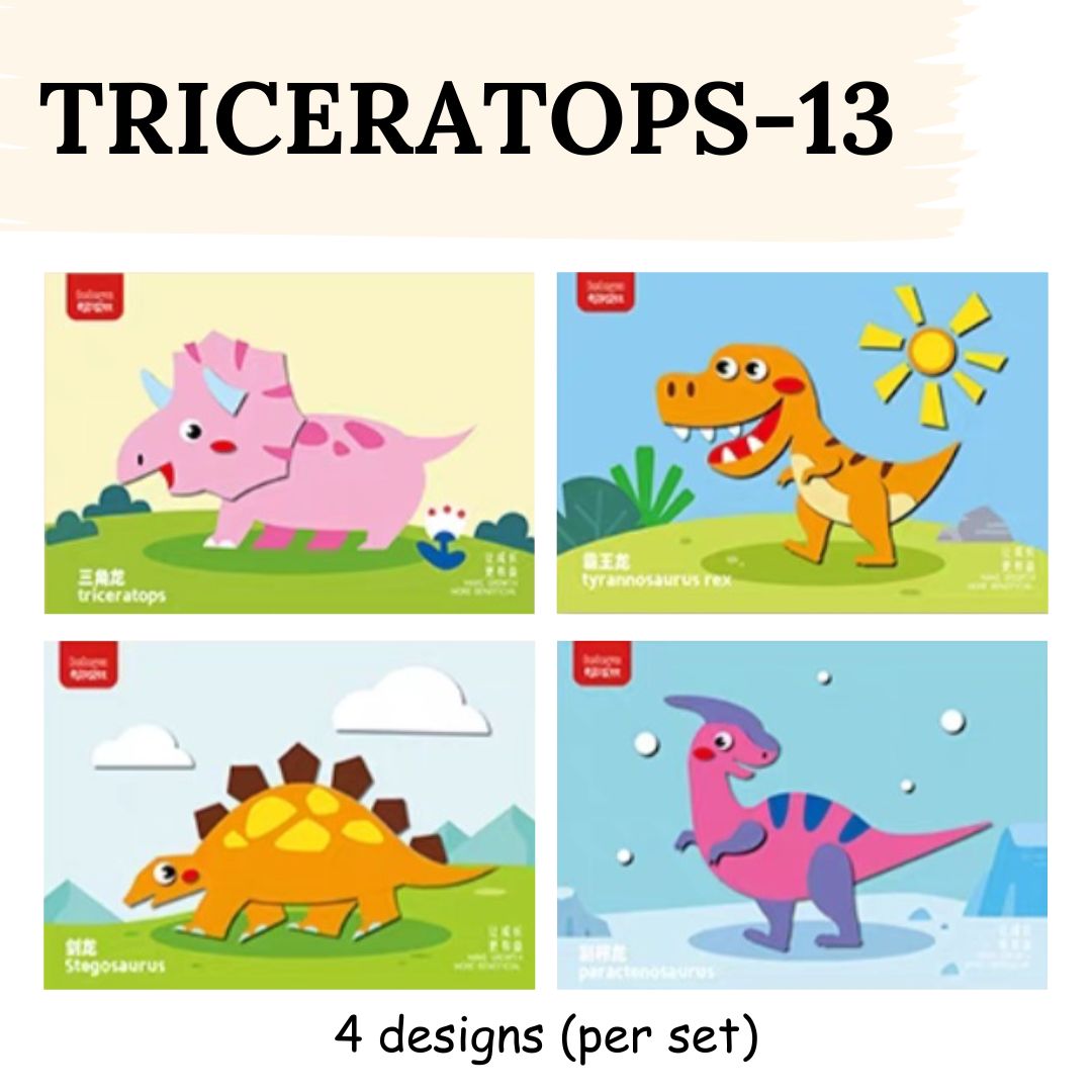 DIY Artwork Foam Stickers (Set of 4 designs)