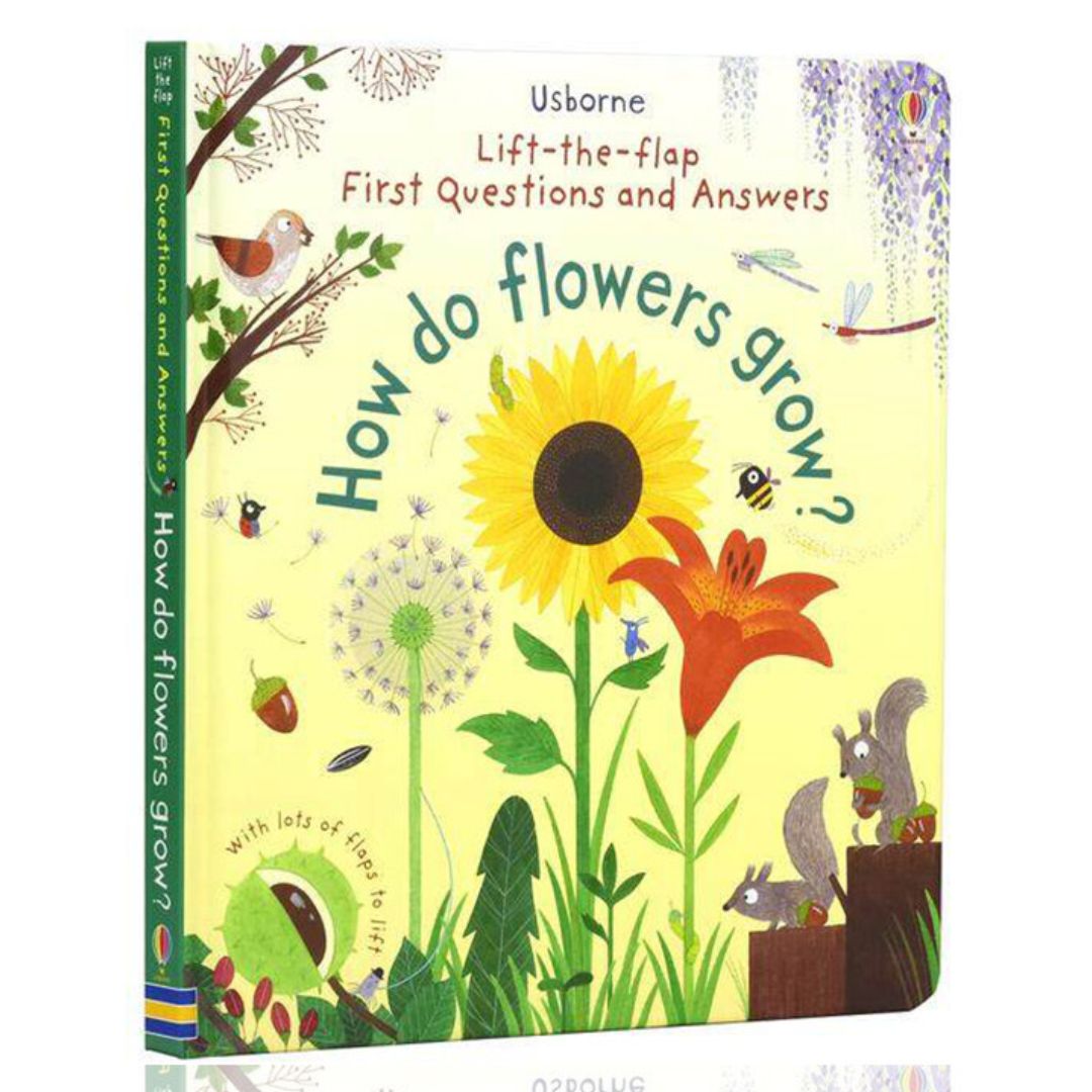 Usborne Lift-the-flap First Questions and Answers: HOW DO FLOWERS GROW? (brand new board book)
