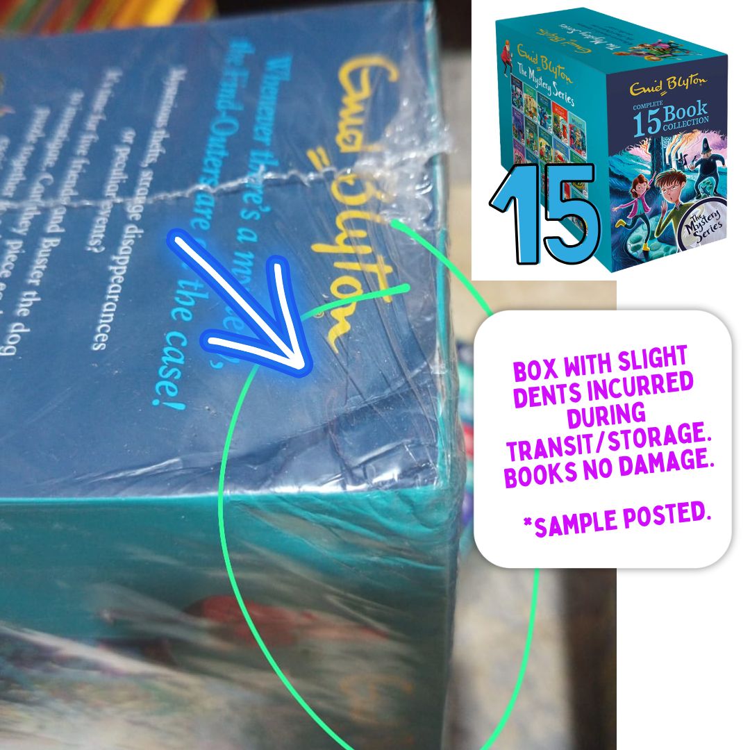 Enid Blyton THE MYSTERY SERIES (15 books) box set, BOX with SLIGHT DENTS