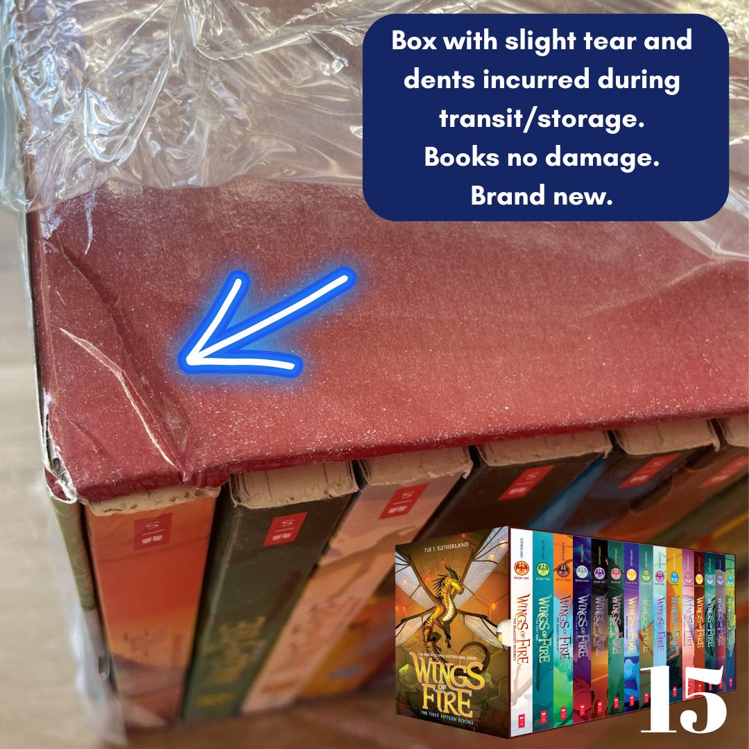 Wings of Fire Boxed Set (15 softcover books) Box with slight dents/folds