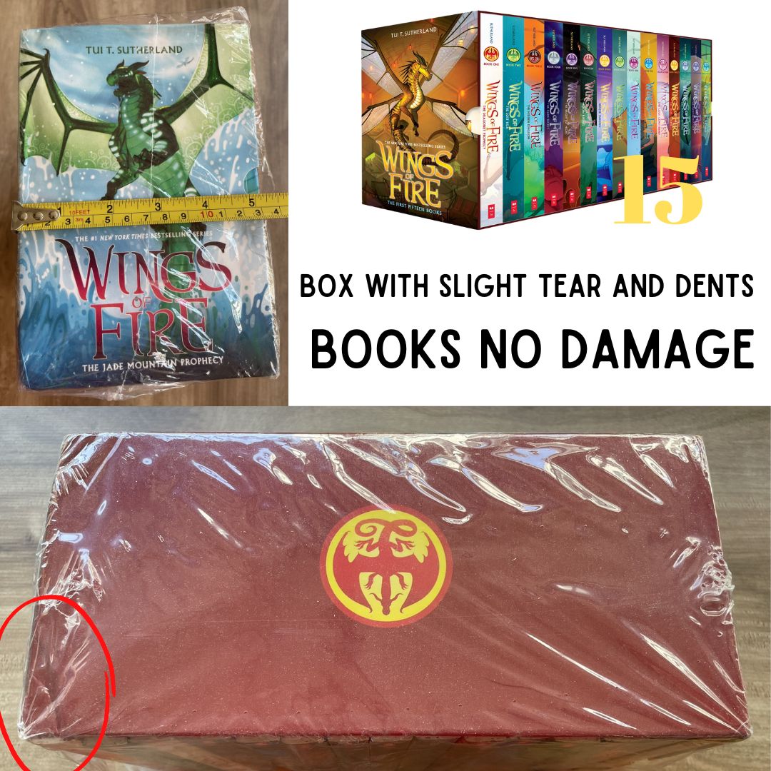 Wings of Fire Boxed Set (15 softcover books) Box with slight dents/folds