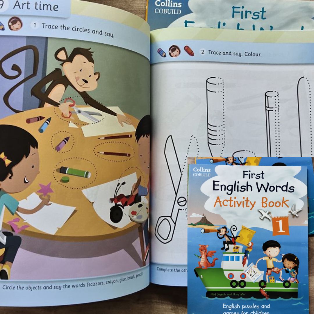 First English Words (Collins First) 3 books - 2 activity books and 1 textbook