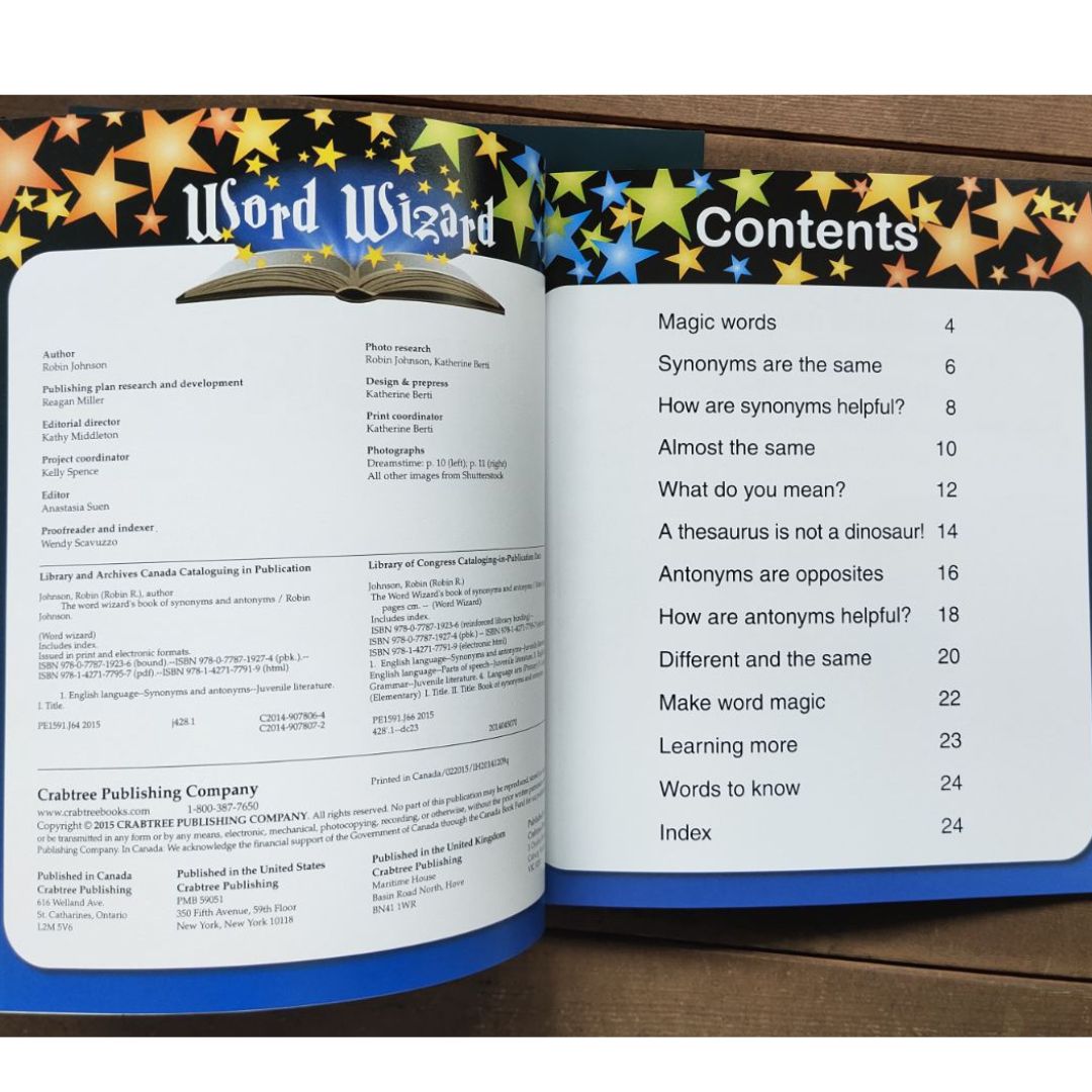 The Word Wizard's Book series (grammar) 6 books