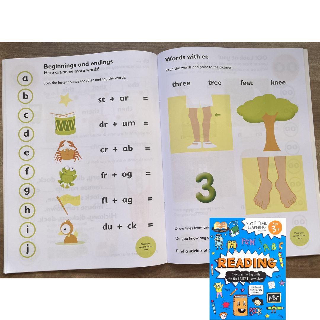 First Time Learning Preschool (for Age 3+) - READING (brand new softcover)
