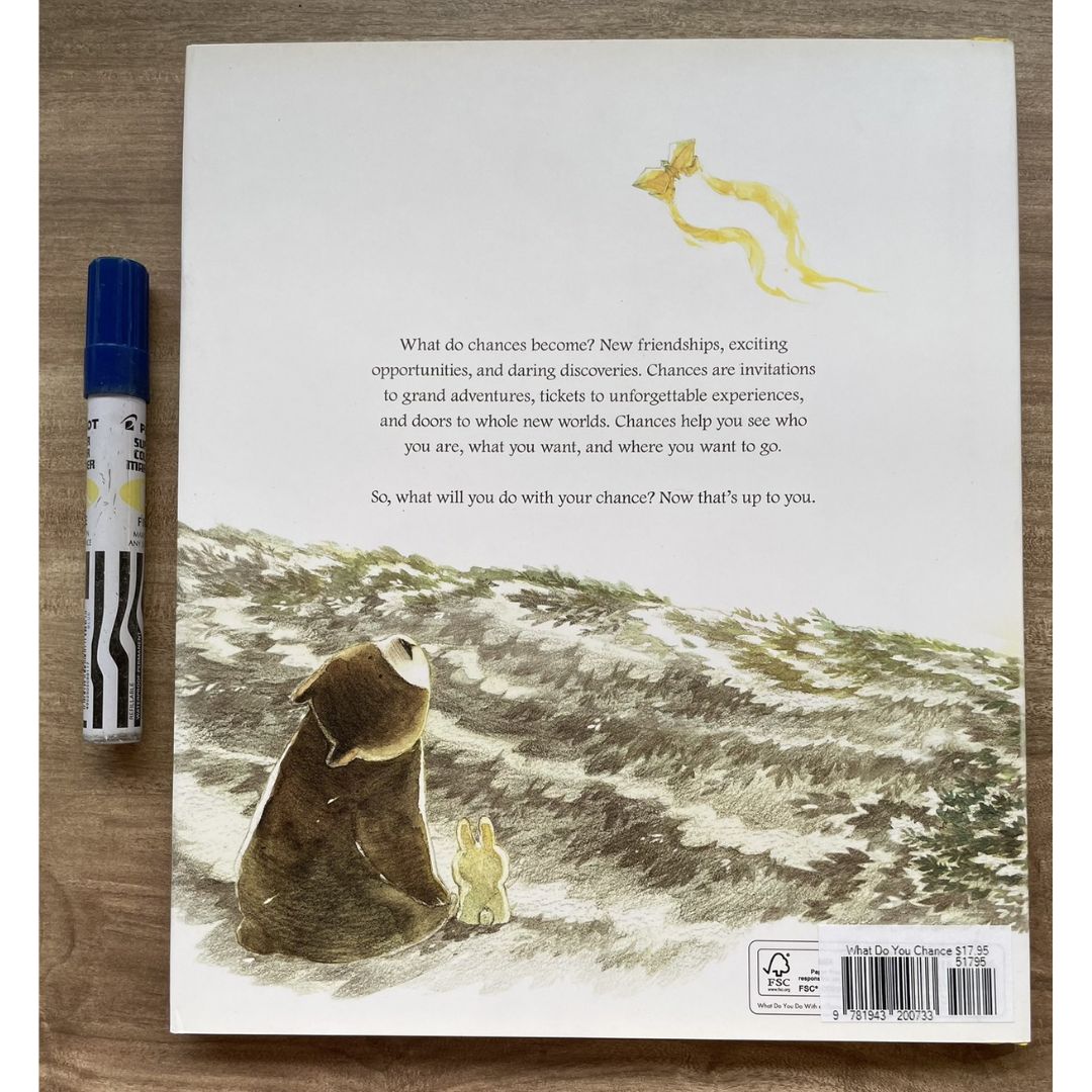 What Do You Do With a Chance? by Kobi Yamada (brand new hardcover, non glossy pages)