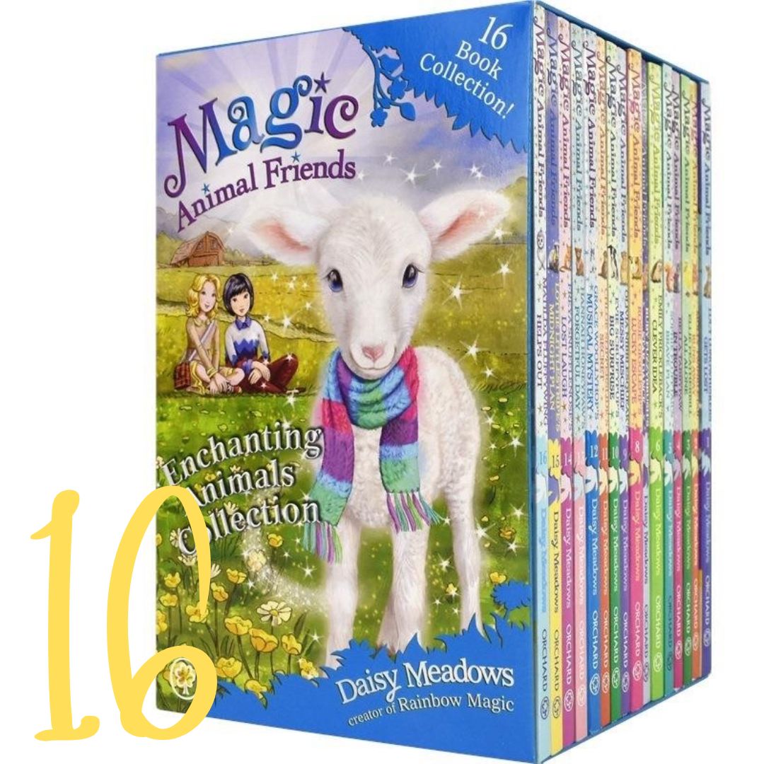 Magic Animal Friends Enchanted Animals Collection 16 Books Box Set by Daisy Meadows, brand new softcover, box set (16)