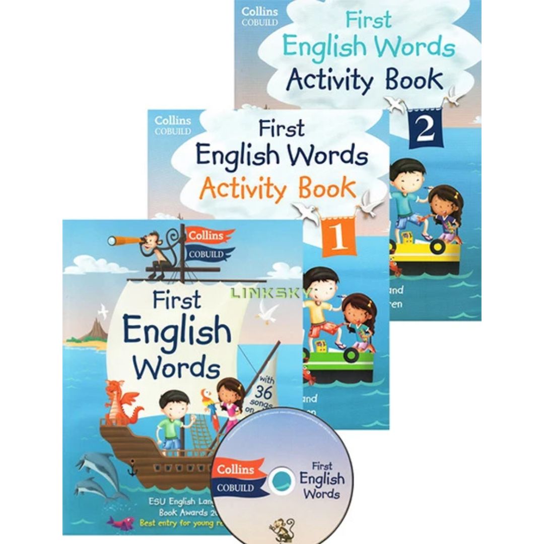 First English Words (Collins First) 3 books - 2 activity books and 1 textbook