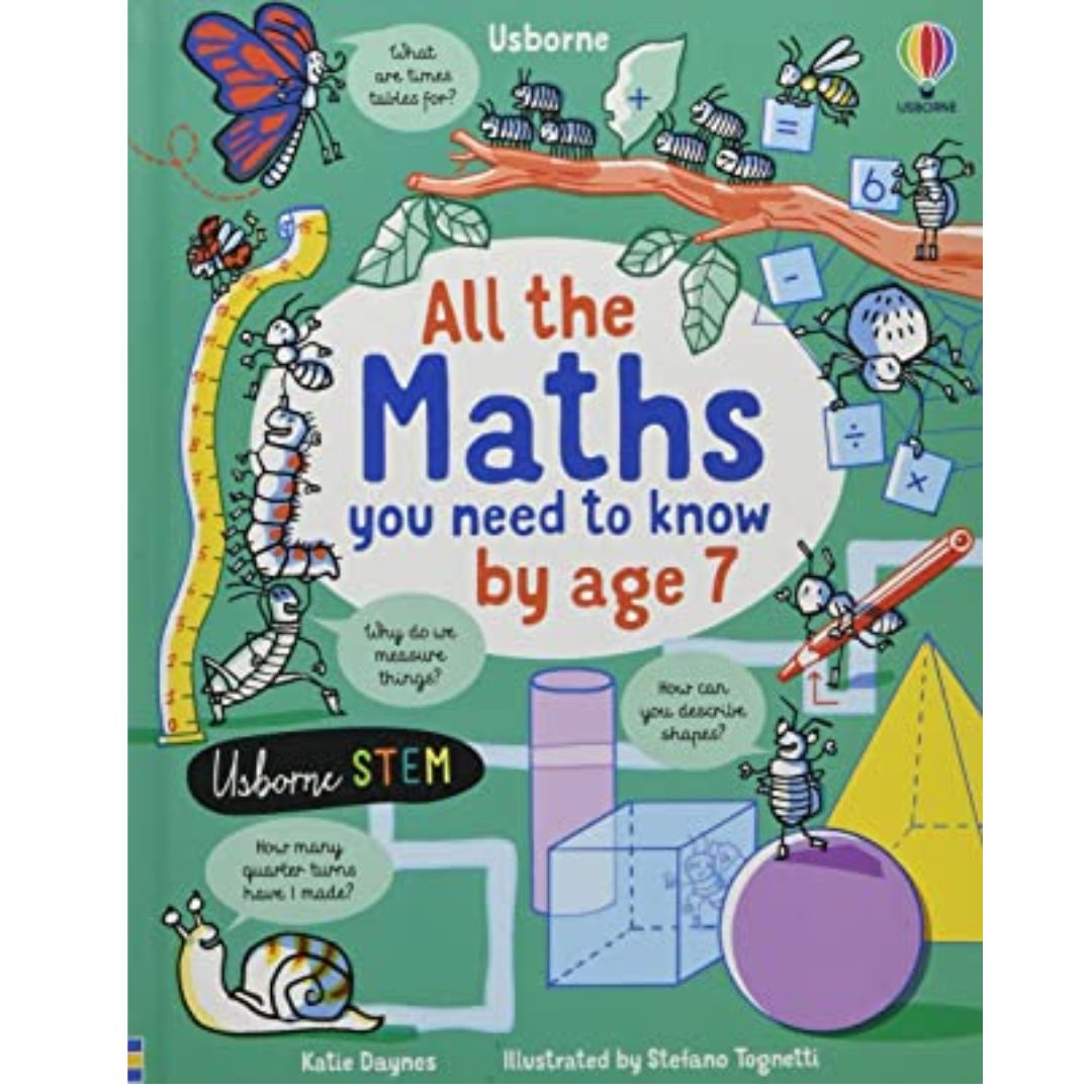Usborne All the Maths You Need to Know by Age 7 (All You Need to Know by Age 7) brand new Hardcover, with SLIGHT DENTS on book cover