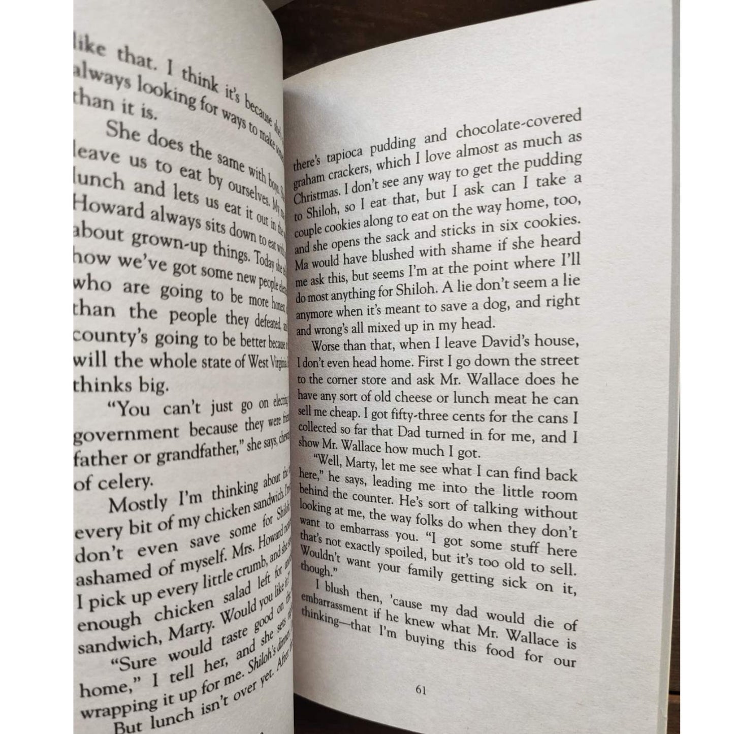 Shiloh (softcover) chapter book