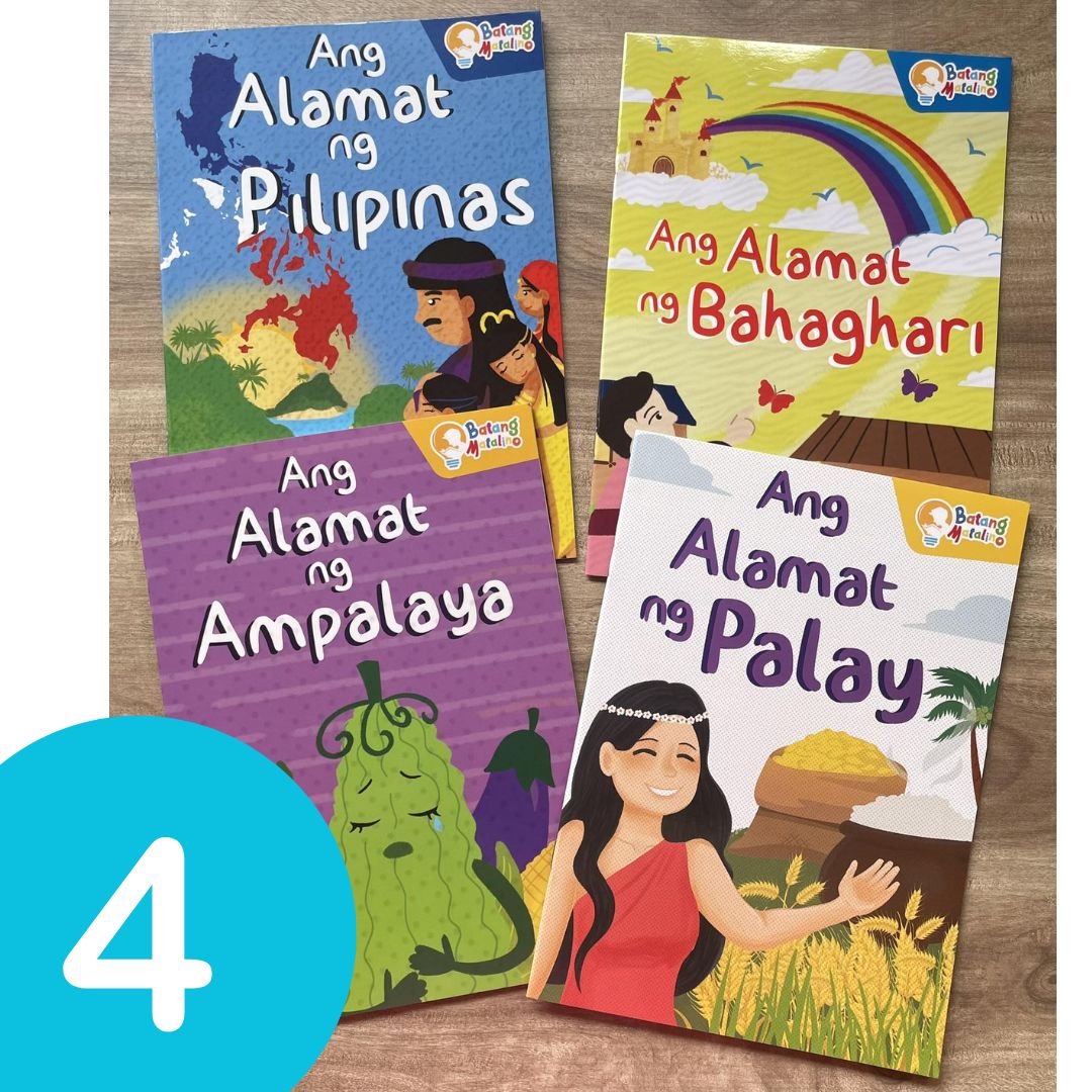 Batang Matalino: Ang Alamat ng Pilipinas/Bahaghari/Ampalaya/Palay (Sold as set of 4 books) Tagalog books
