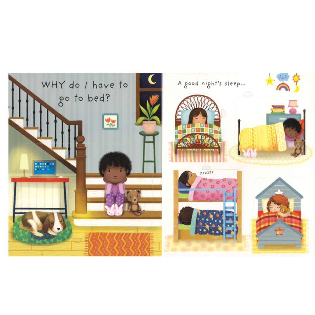Usborne Very First Questions and Answers Why do I have to go to bed? brand new board book with flaps