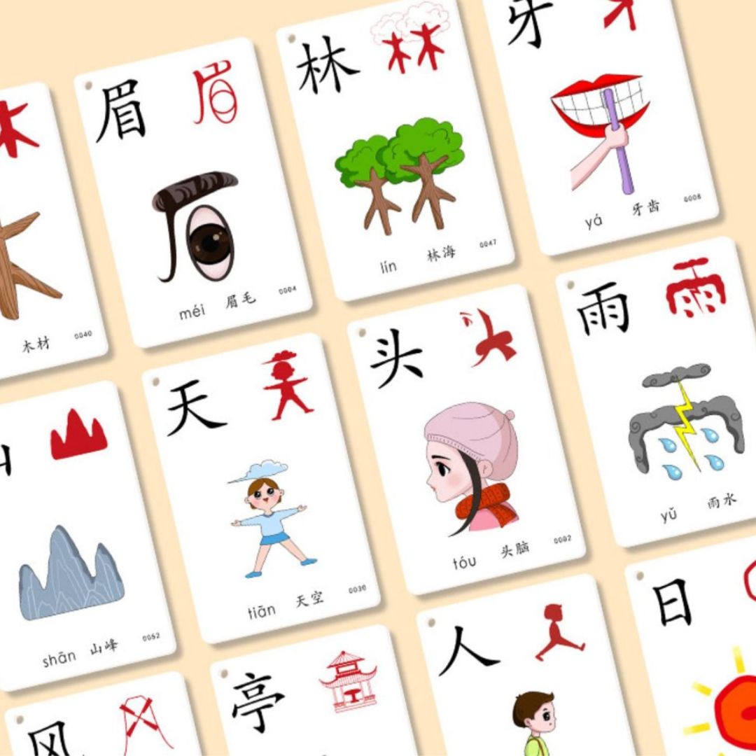 Chinese cards for kids (500 cards) BOX with slight dents