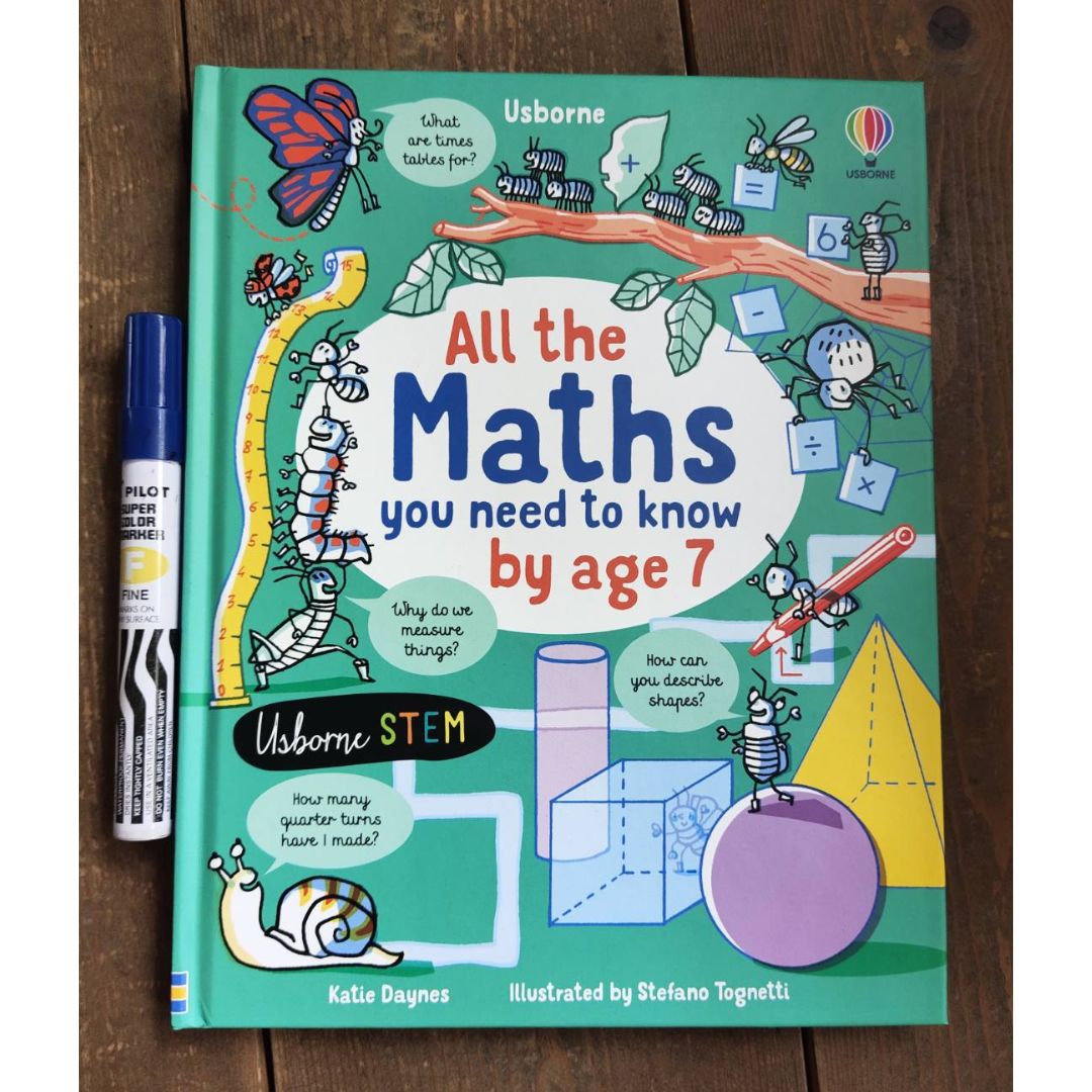 Usborne All the Maths You Need to Know by Age 7 (All You Need to Know by Age 7) brand new Hardcover, with SLIGHT DENTS on book cover