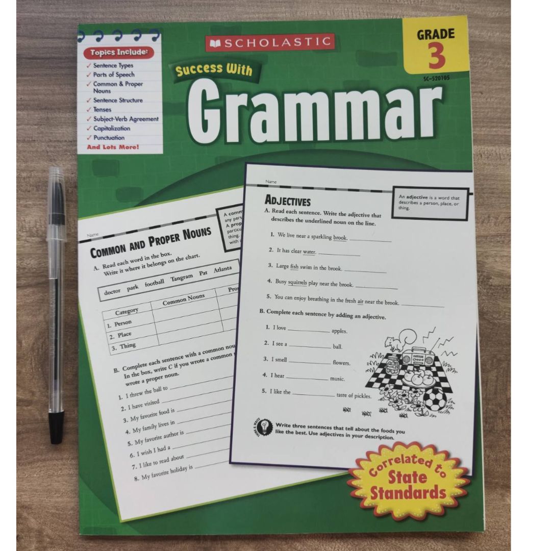 Scholastic Success: Grade THREE - GRAMMAR