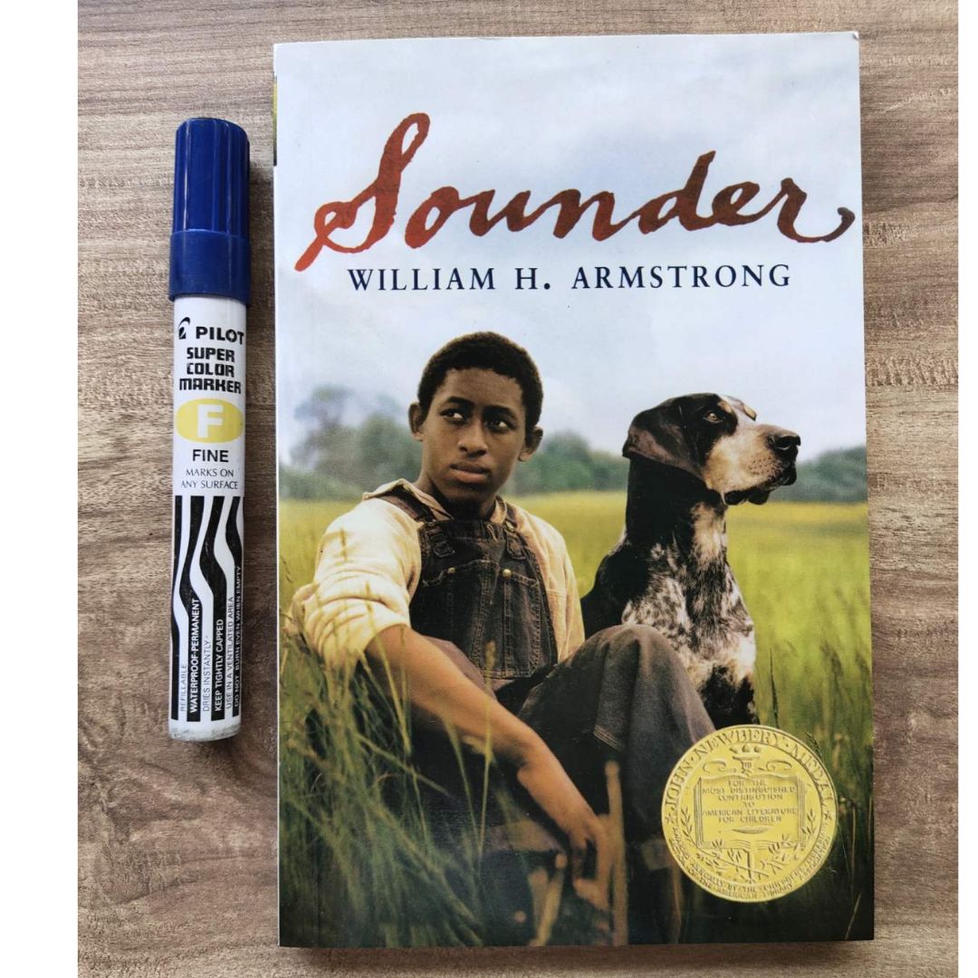 Sounder by William H Armstrong, brand new softcover, 116 pages, 8 by 5 iniches