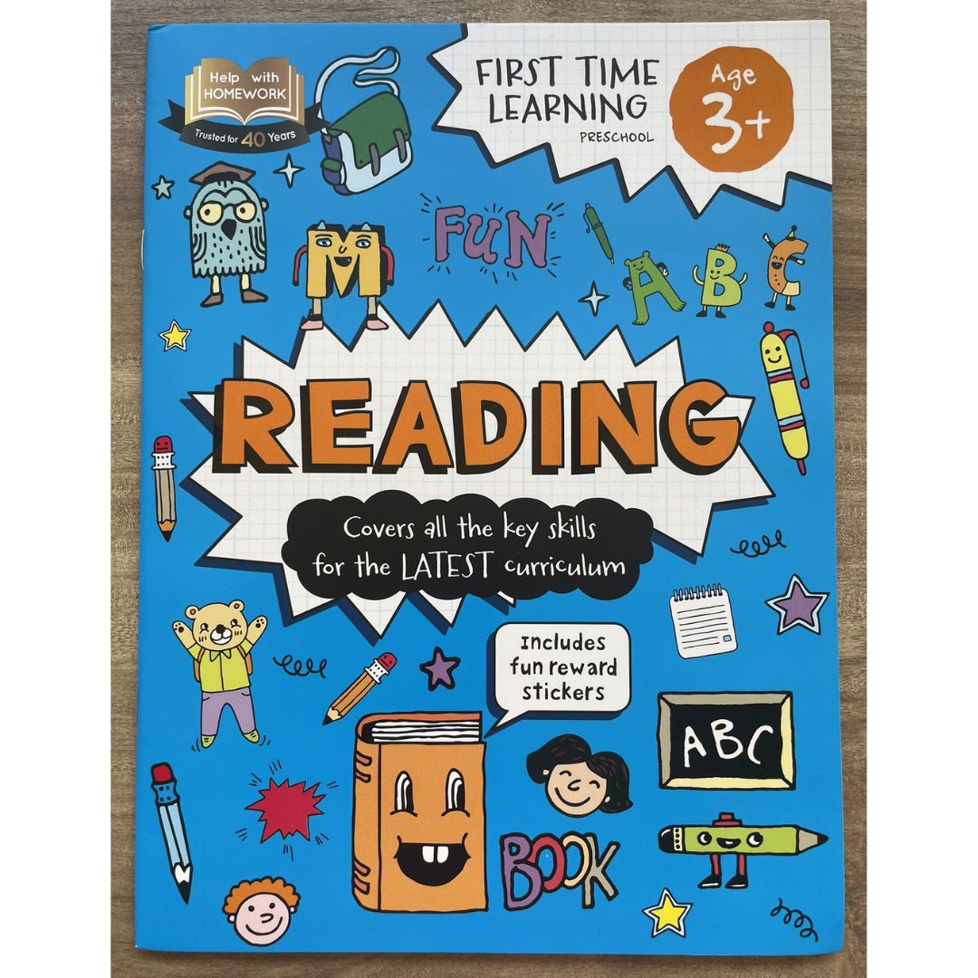 First Time Learning Preschool (for Age 3+) - READING (brand new softcover)