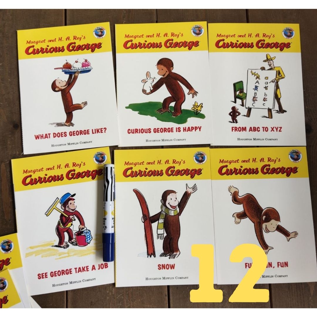 Curious George: Curious About Phonics (12 books) box set