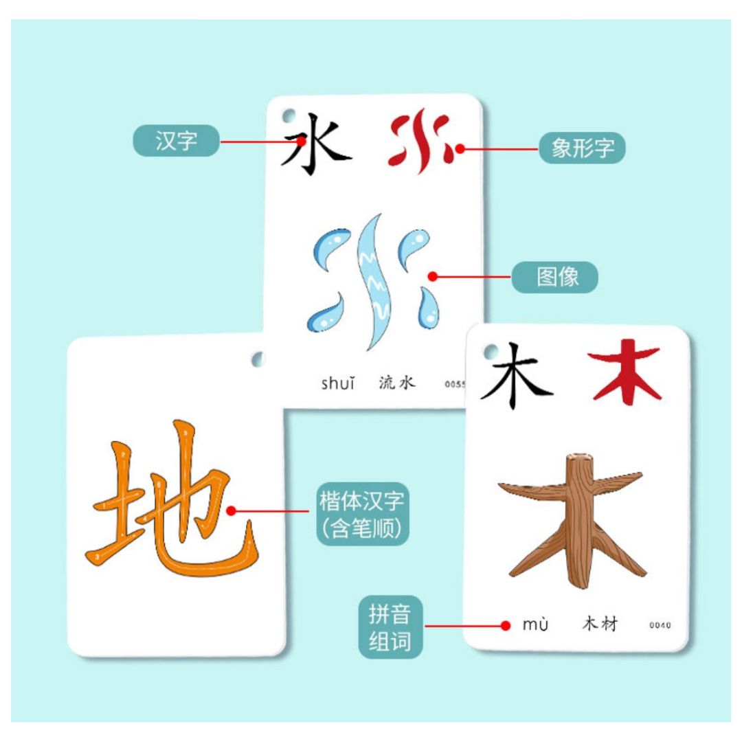 Chinese cards for kids (500 cards) BOX with slight dents