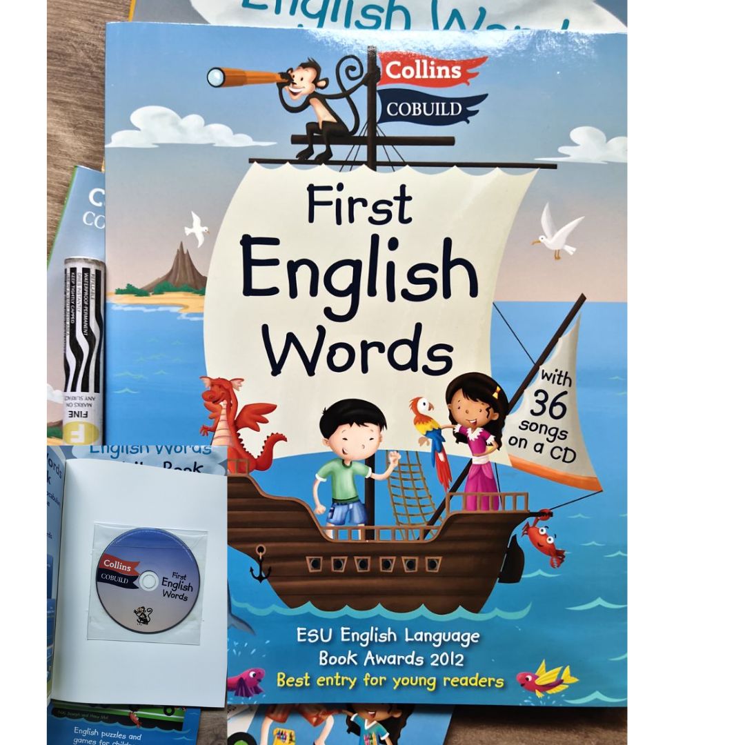 First English Words (Collins First) 3 books - 2 activity books and 1 textbook