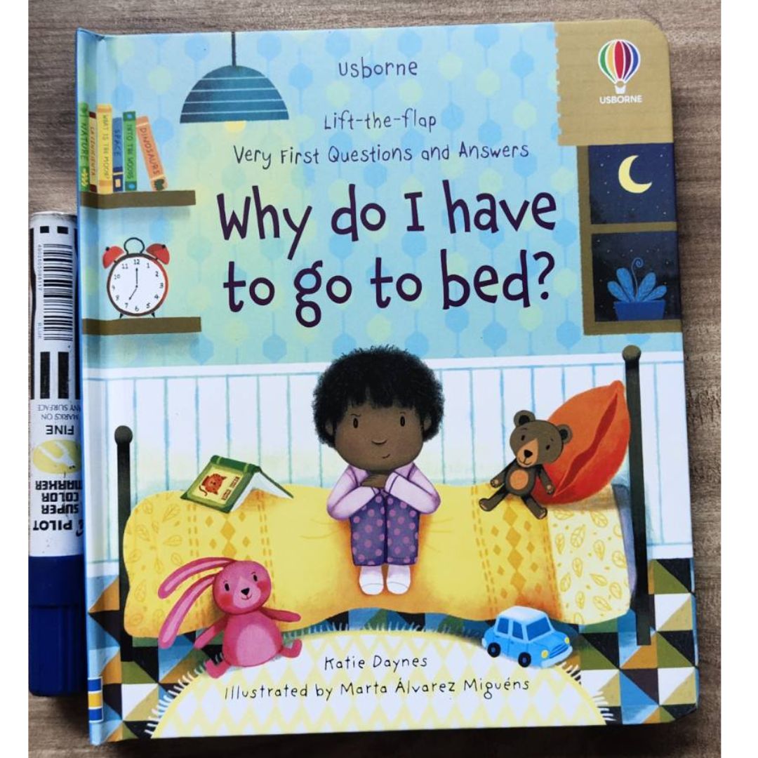 Usborne Very First Questions and Answers Why do I have to go to bed? brand new board book with flaps