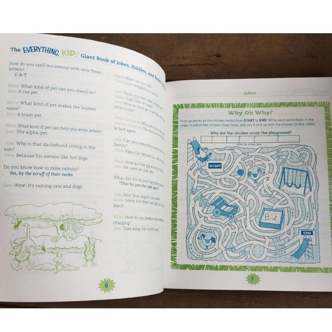 The Everything Kids' Giant Book of Jokes, Riddles, and Brain Teasers (Paperback) by Michael Dahl