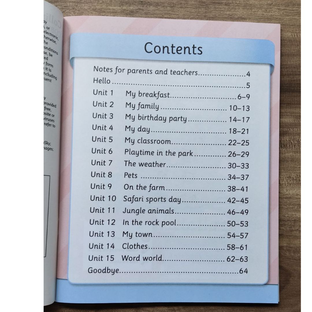 First English Words (Collins First) 3 books - 2 activity books and 1 textbook