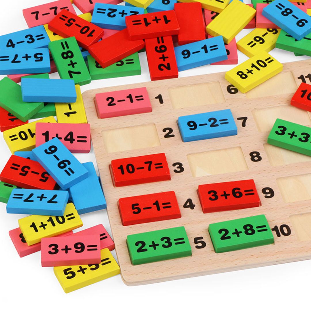 Pre-school Mathematics Domino (Addition and Subtraction Board Game) Box Set