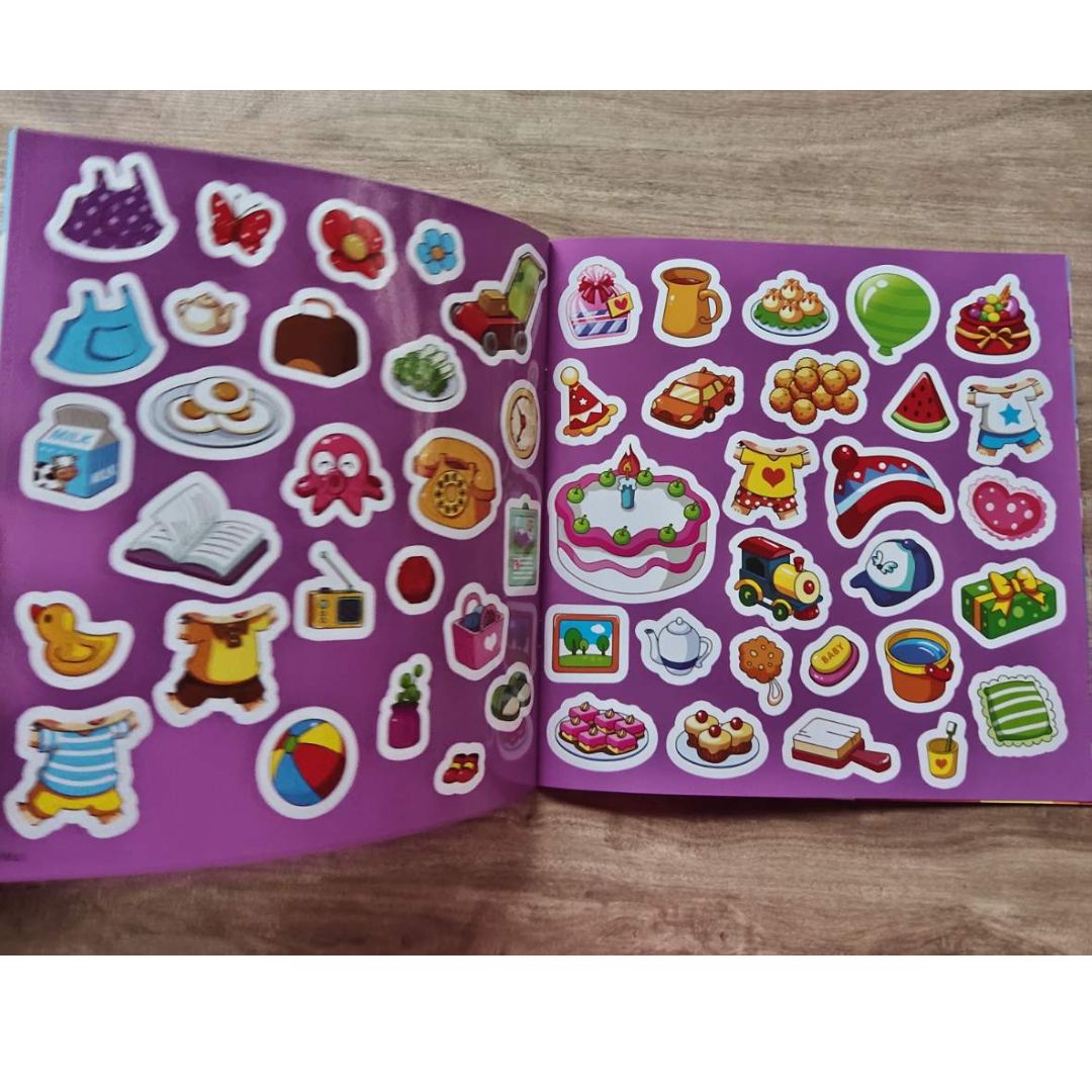 Chinese stickers (Each set has 3 books.) Traditional Chinese text + Guoyin With 2 sheets of sticker pages