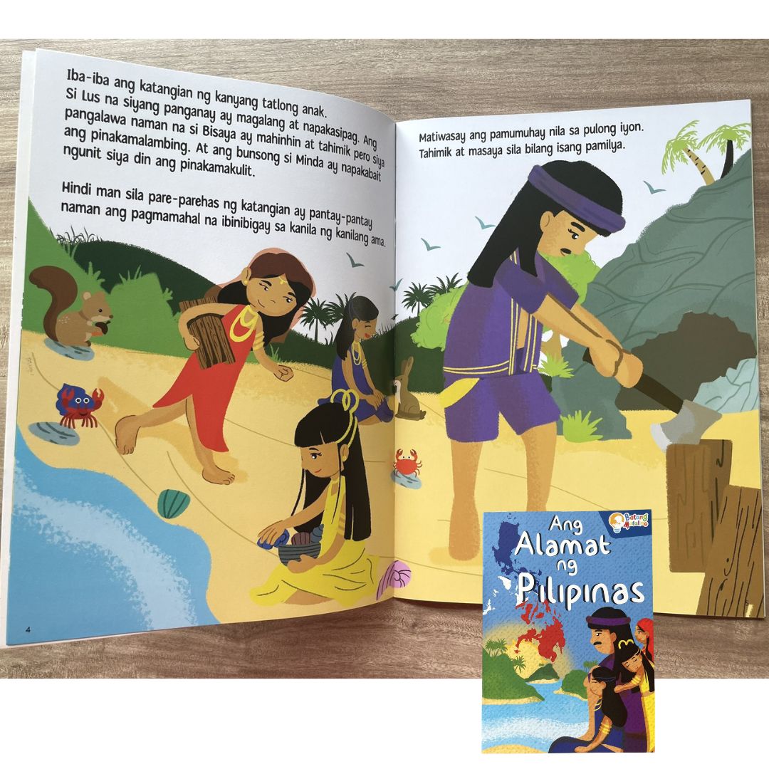 Batang Matalino: Ang Alamat ng Pilipinas/Bahaghari/Ampalaya/Palay (Sold as set of 4 books) Tagalog books