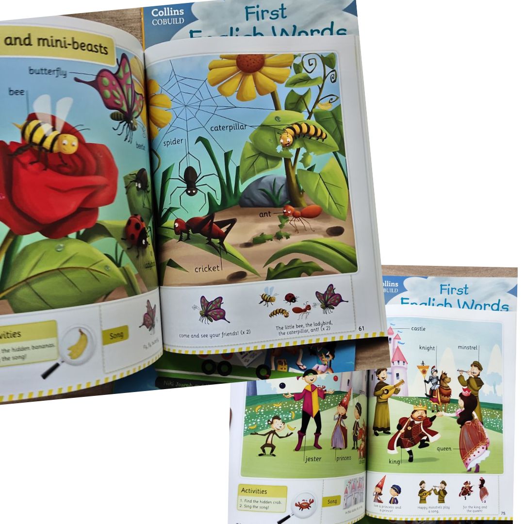 First English Words (Collins First) 3 books - 2 activity books and 1 textbook