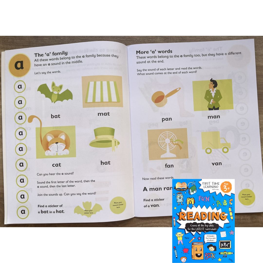 First Time Learning Preschool (for Age 3+) - READING (brand new softcover)