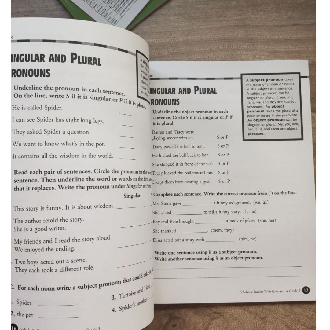 Scholastic Success: Grade THREE - GRAMMAR