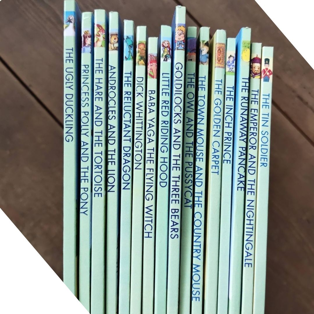 Usborne Second Reading Library (50 books, red box) BOX WITH SLIGHT DENTS